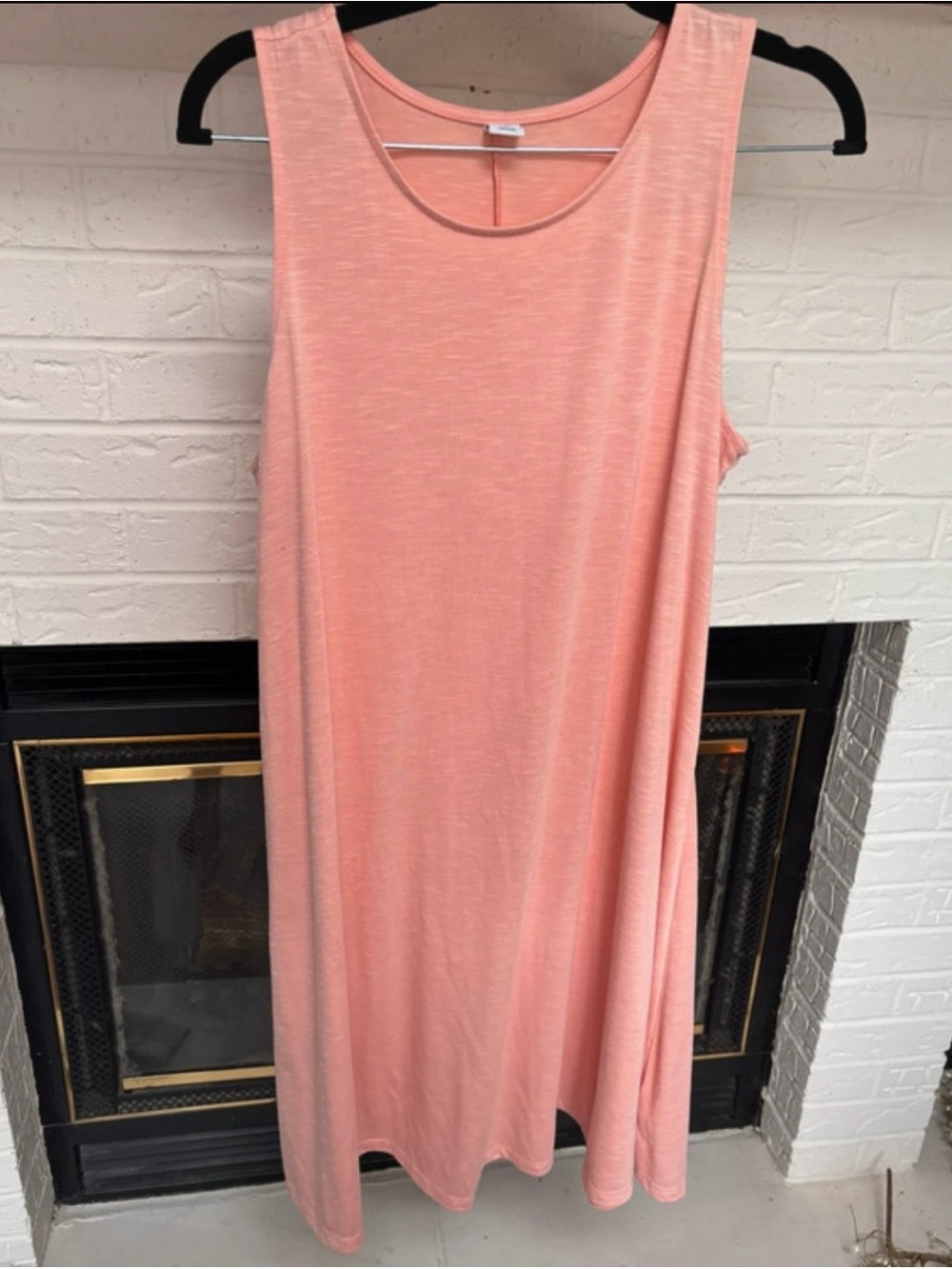 Old Navy Peach Sleeveless Midi Dress